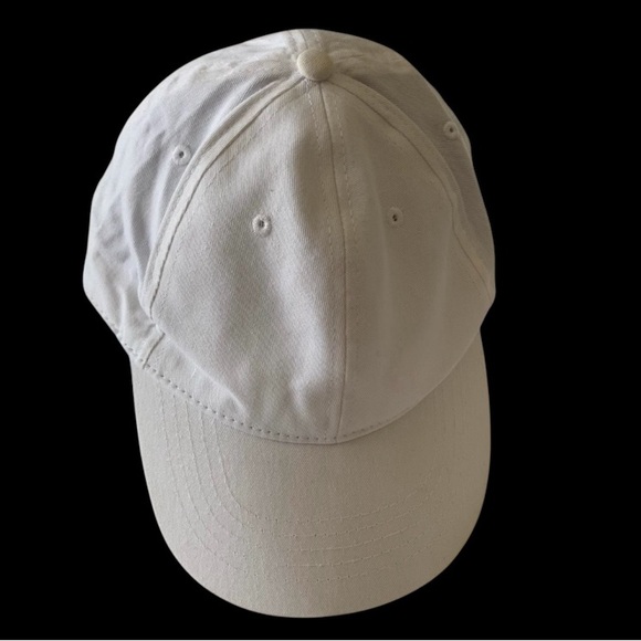 White baseball cap with Velcro closure - Picture 2 of 5